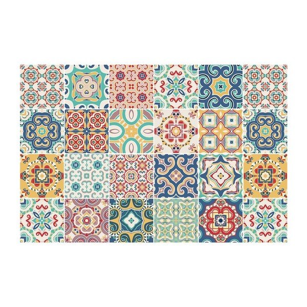 Set di 24 adesivi per mobili Georgina, 15 x 15 cm - Ambiance-image-2