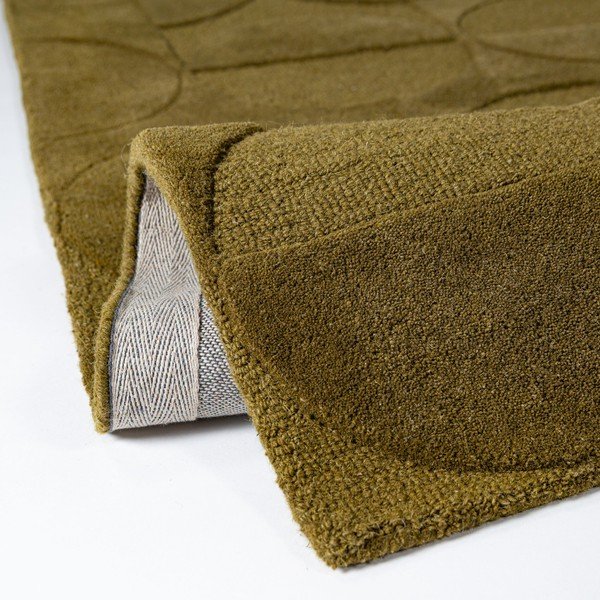 Tappeto verde scuro in lana tessuto a mano 160x230 cm Gigi – Flair Rugs-image-4