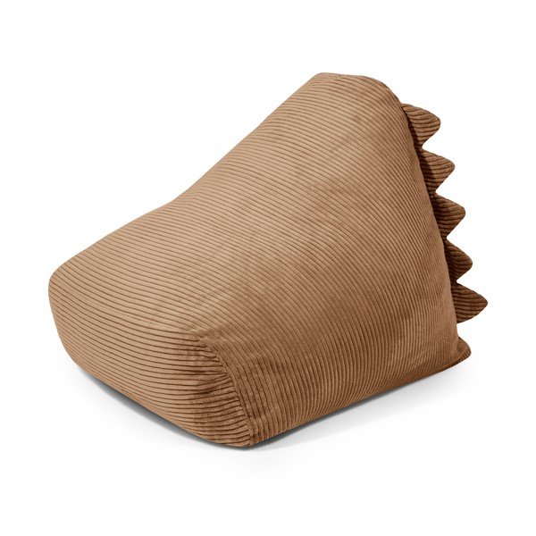 Pouf a sacco per bambini marrone con rivestimento in velluto a coste Snug 80 Dragon – SLOWDOWN