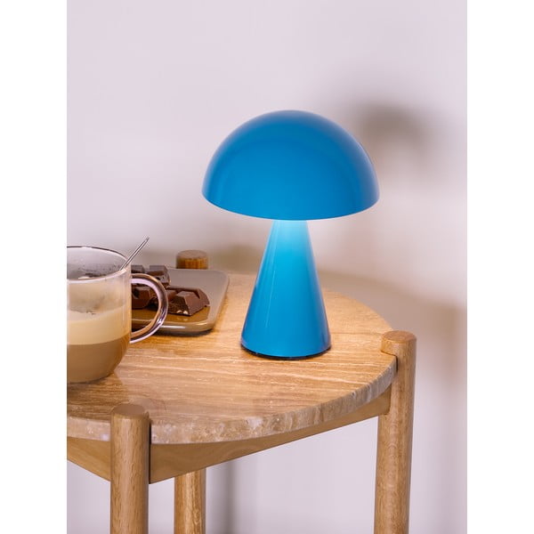 Lampada da tavolo dimmerabile a LED blu (altezza 20 cm) Mush - Hübsch-image-1