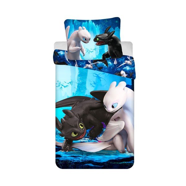 Biancheria da letto singola per bambini in microfibra 140x200 cm How to Train Your Dragon - Jerry Fabrics