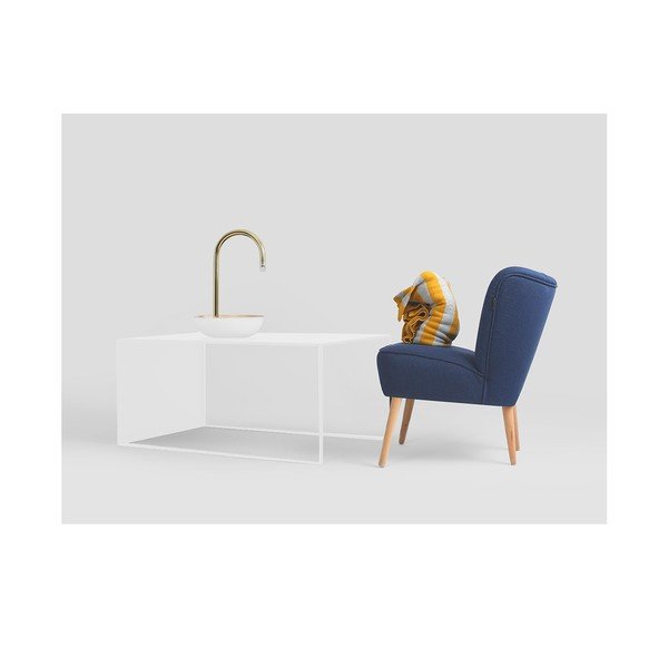 Tavolino in metallo bianco 60x100 cm 2Wall - CustomForm-image-1