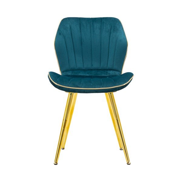 Set di 2 sedie da pranzo imbottite di colore turchese Paris - Mauro Ferretti-image-2