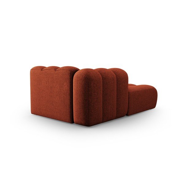 Chaise longue componibile color mattone (con penisola a sinistra) Lupine – Micadoni Home-image-3