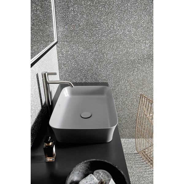 Lavabo in ceramica grigia 55x38 cm Ipalyss - Ideal Standard-image-1