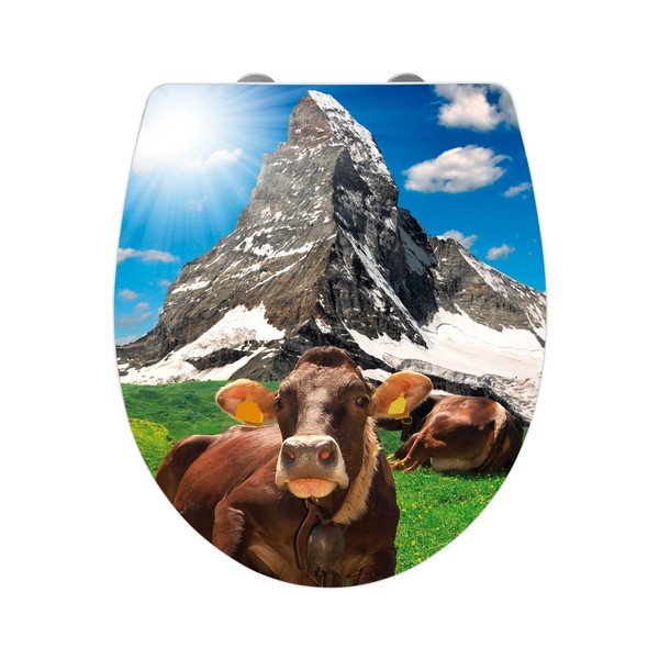WC sedátko se snadným zavíráním Wenko Matterhorn, 45 x 38,8 cm