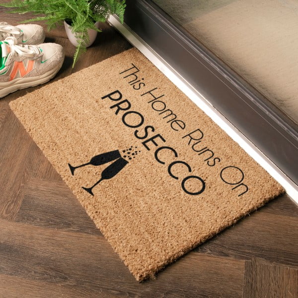 Zerbino in cocco 40x60 cm This Home Runs On Prosecco - Artsy Doormats-image-1