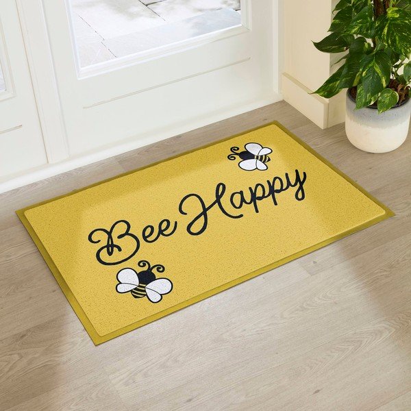 Zerbino in PVC 60x90 cm Bee Happy – Artsy Doormats-image-1