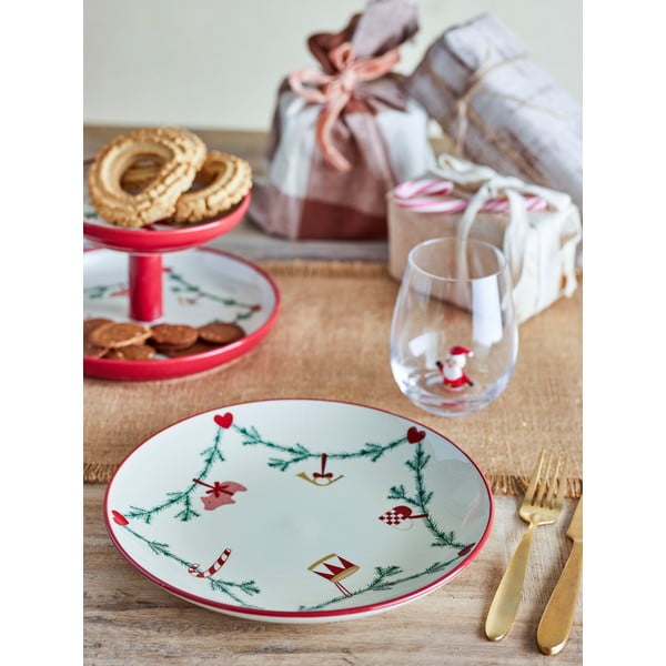 Piatto color crema in gres a tema natalizio ø 25,5 cm Yule – Bloomingville-image-1