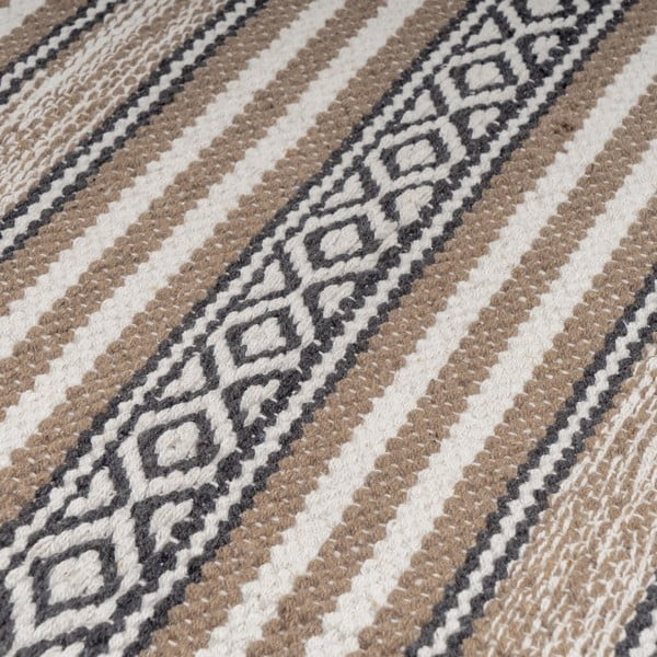 Tappeto beige in cotone lavabile  60x90 cm - Casa Selección-image-1