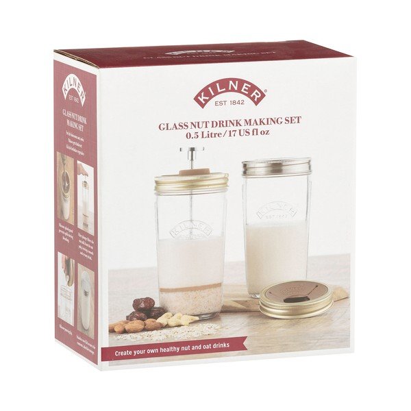 Set di latte di mandorla 2pz 0,5l - Kilner-image-1