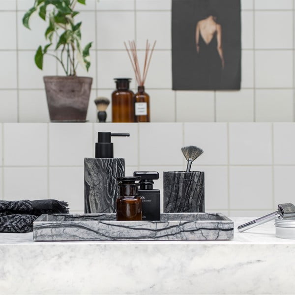 Vassoio decorativo in marmo 16x31 cm Marble - Mette Ditmer Denmark-image-2