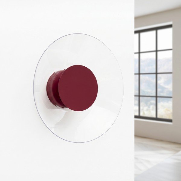 Lampada da parete LED burgundy 
in vetro acrilico
 ø 28 cm ASTRO – Thoro-image-2