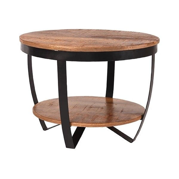 Tavolo pieghevole con piano in legno di mango Rondo, ⌀ 60 cm - LABEL51