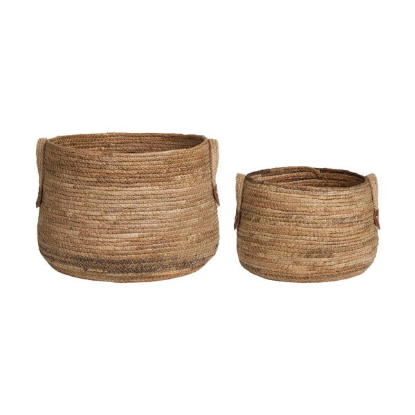 Cestini in vimini in set da 2 pezzi ø 39x28,5 cm Aosta - House Nordic-image-4