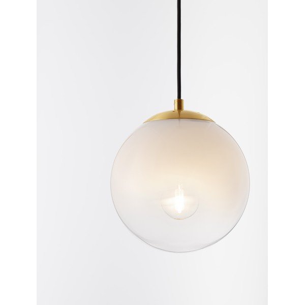 Lampadario bianco/dorato in vetro ø 20 cm Vita – Nova Luce-image-2