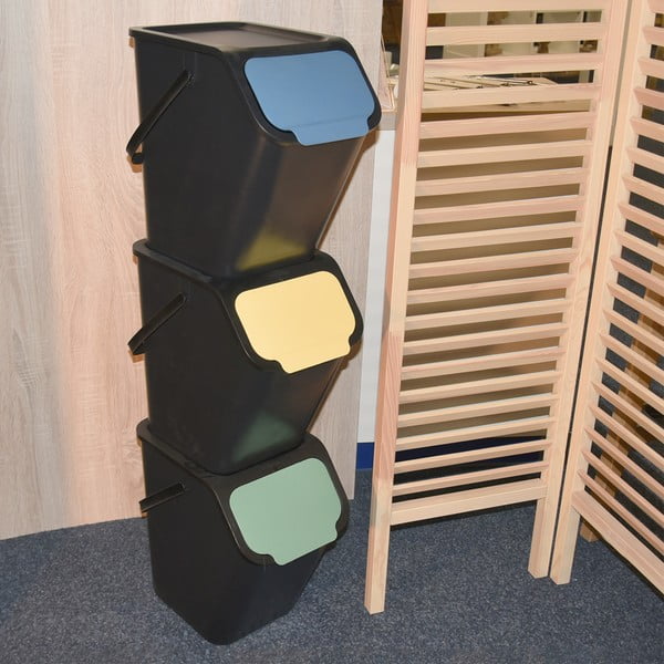 Bidone in plastica per rifiuti differenziati 25 l Bin - Orion-image-2