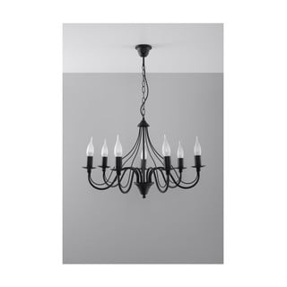Lampada a sospensione nera 7 Fiorano - Nice Lamps