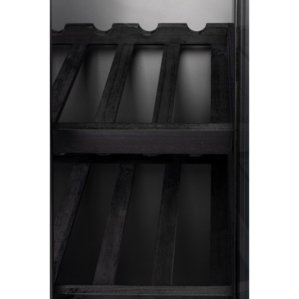 Portabottiglie nero in legno di abete per 10 bottiglie, 52x103 cm Rob - White Label-image-4