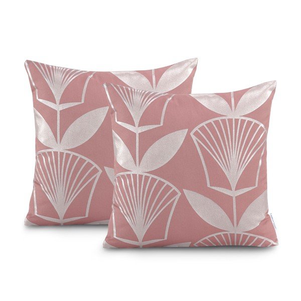 Federe in set da 2 45x45 cm Oxford Floris - AmeliaHome-image-1