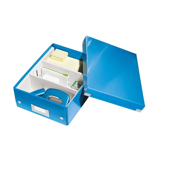 Scatola di cartone blu con coperchio Click&Store - Leitz-image-4