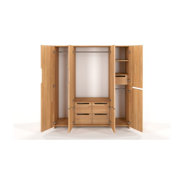 Armadio in legno di faggio 170x180 cm Bergman - Skandica-image-2