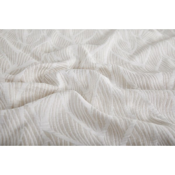 Biancheria da letto singola jacquard beige 140x200 cm Florida - My House-image-2