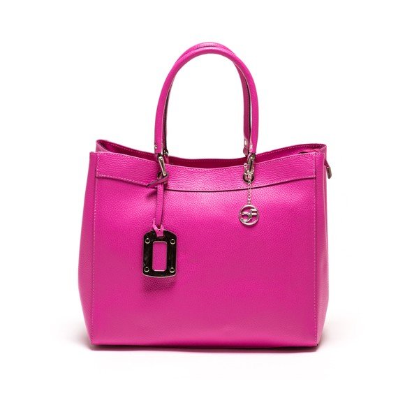 Kožená kabelka Carla Ferreri 168 Fusia