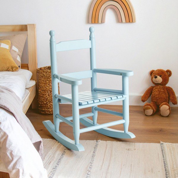 Sedia per bambini blu in pioppo massiccio – Premier Housewares-image-3