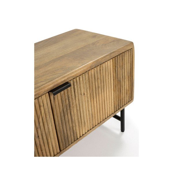 Mobile TV di colore naturale in mango massiccio 190x50x40 cm Mundra – MOME-image-4