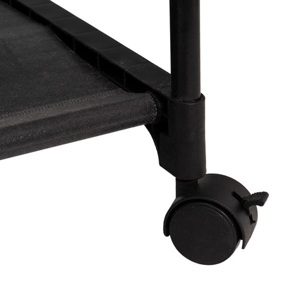 Stand appendiabiti nero in metallo su ruote 84x43x156 cm – Casa Selección-image-2