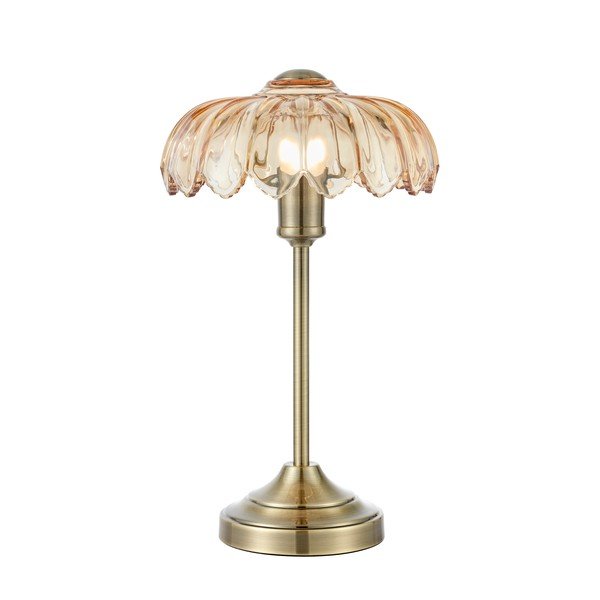 Lampada da tavolo color ottone/color ambra (altezza totale 43 cm) Kurage – Markslöjd