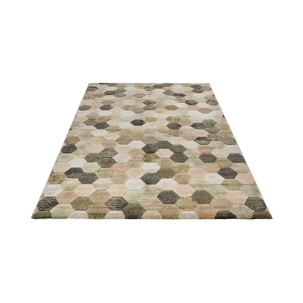 Tappeto verde e beige Arty Manosque, 120 x 170 cm - Elle Decoration-image-2
