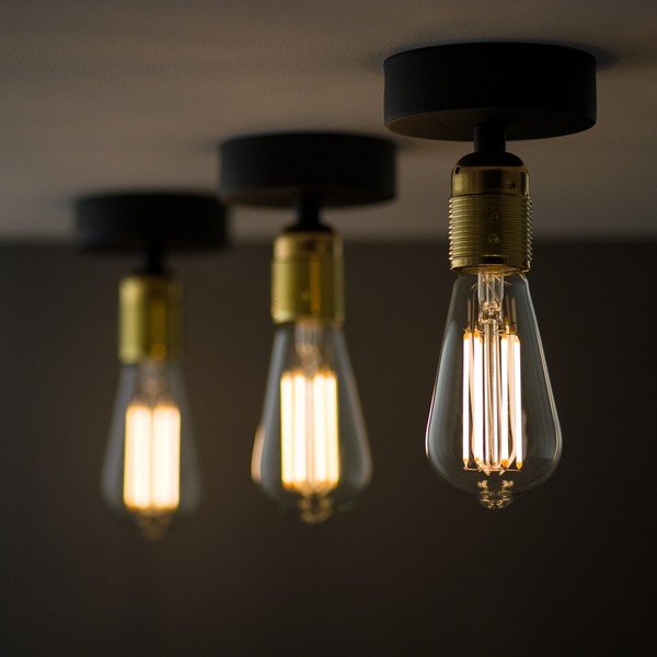 Plafoniera nero/oro ø 4 cm Uno - Sotto Luce-image-1