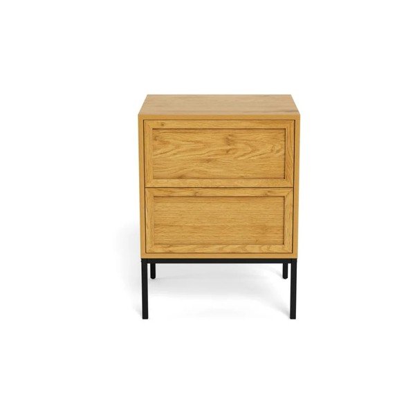 Comodino di colore naturale con effetto rovere Palmdale – Actona-image-2