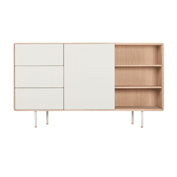 Credenza in rovere bianco, larghezza 176,4 cm Fina - Gazzda