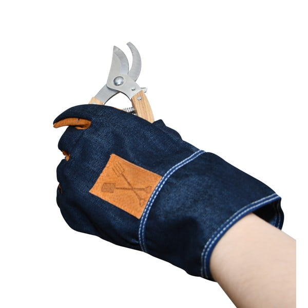 Guanti da giardinaggio blu-arancio Denim - Esschert Design-image-4
