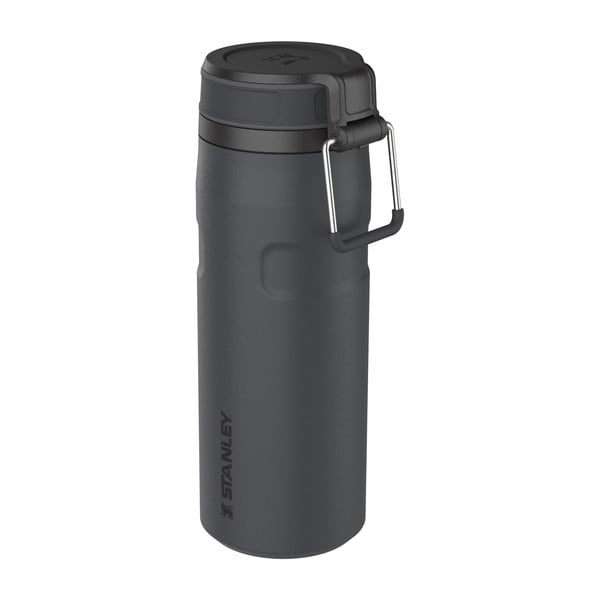 Borraccia termica nera in acciaio inox 470 ml IceFlow™ Bottle Twist Flip Black – Stanley-image-1