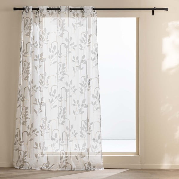 Tenda sottile grigia in voile 140x240 cm Roseris – douceur d'intérieur