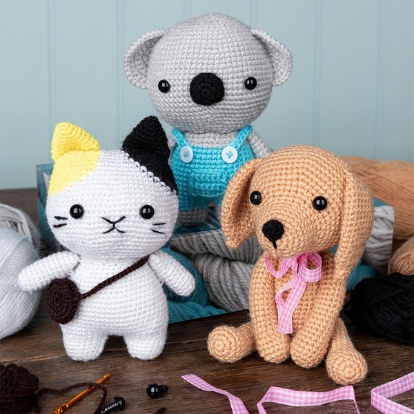 Giocattolo creativo DIY Crochet Cat – Rex London-image-1