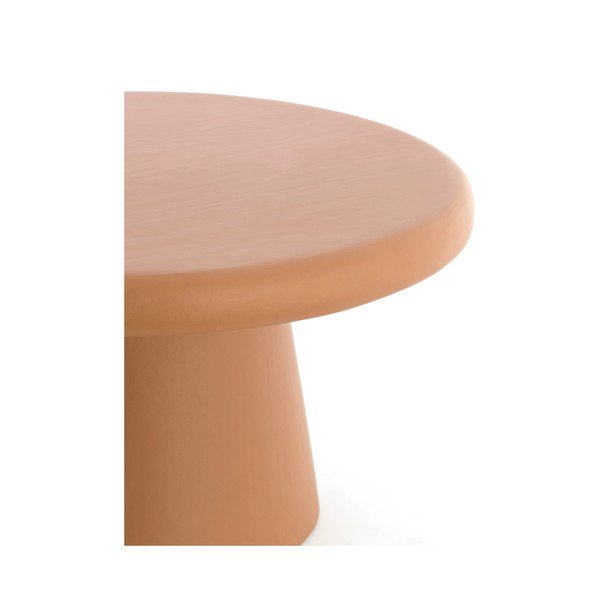 Tavolino da salotto rotondo color terracotta ø 70 cm Kulona – Light & Living-image-4