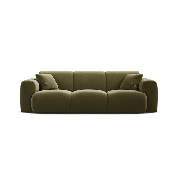 Divano color kaki con rivestimento in velluto 235 cm Molino – Micadoni -image-2