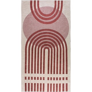 Tappeto lavabile rosso/bianco 50x80 cm - Vitaus