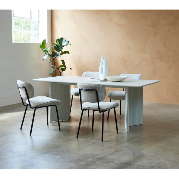 Tavolo da pranzo grigio chiaro 90x200 cm Palma - Unique Furniture-image-1