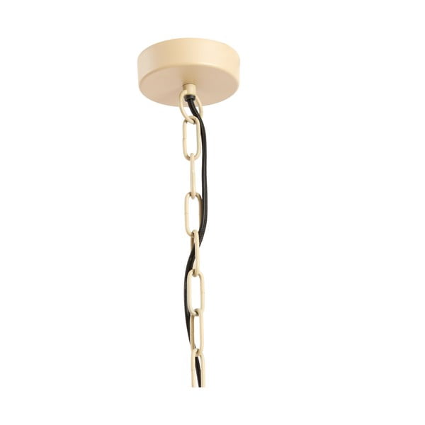 Lampadario in colore naturale con paralume in legno ø 40 cm Kabinda - Light & Living-image-4