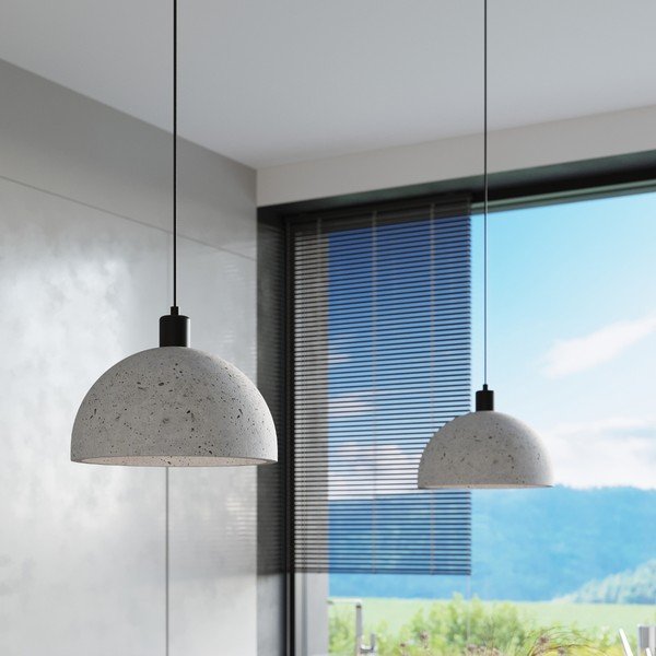 Apparecchio a sospensione grigio ø 30 cm Gonzo - Sollux-image-3