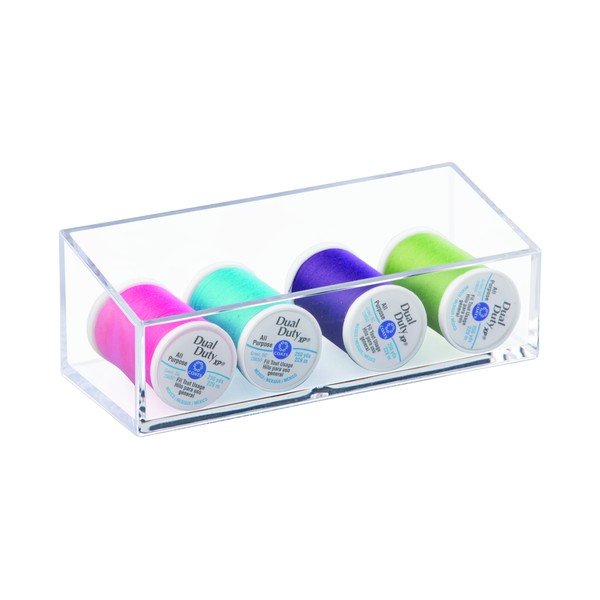 Scatola trasparente impilabile Clarity, 15 x 6 cm - iDesign-image-3