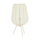 Lampada da tavolo color crema con paralume in tessuto (altezza totale 60 cm) Plumeria – Light & Living