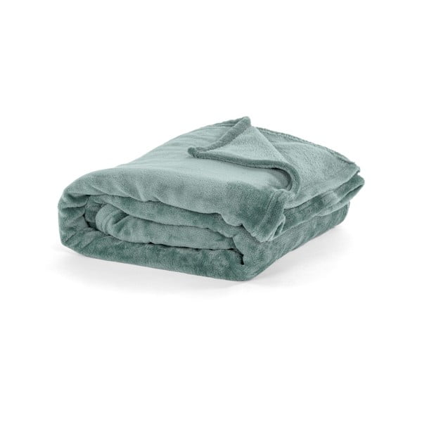 Coperta in micropush verde, 150 x 200 cm - Tiseco Home Studio