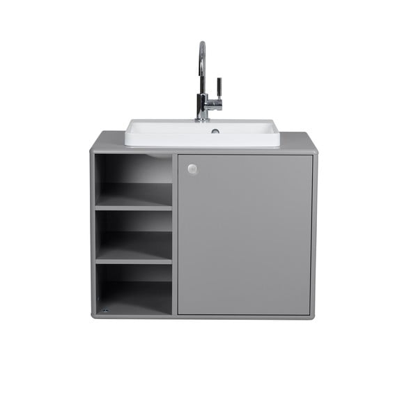 Mobile grigio con lavabo senza miscelatore 80x62 cm Color Bath - Tom Tailor